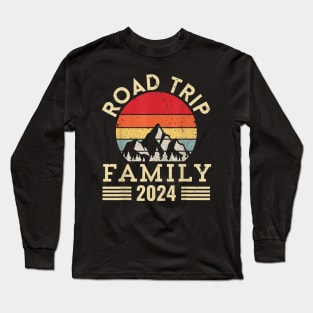 Family Road Trip 2024 Reunion Vacation Matching Travel Long Sleeve T-Shirt